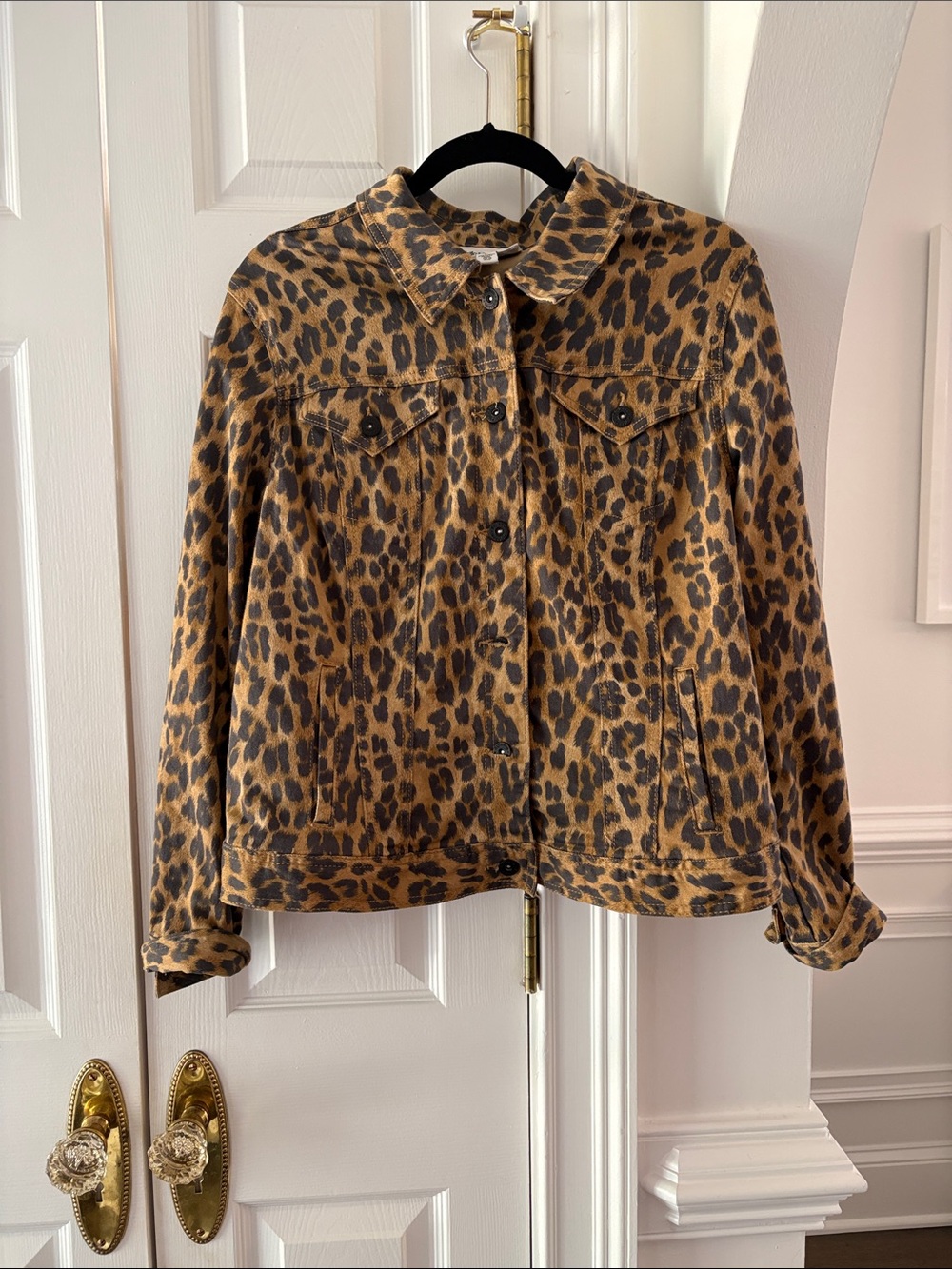 Jeans jacket Animal Print Flaw L